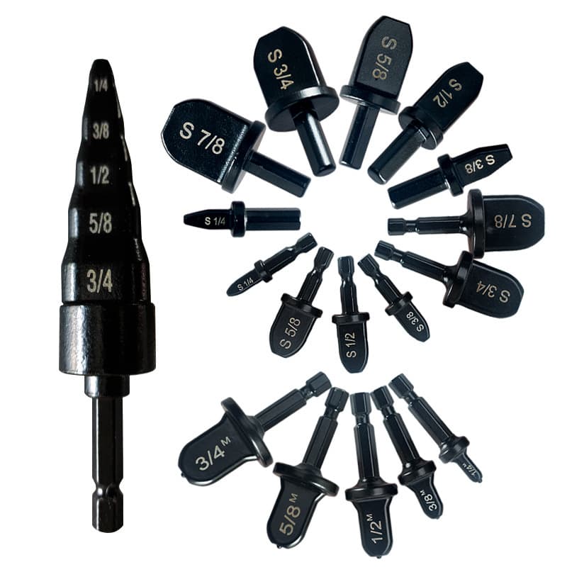 Yunbei copper tube expander triangular/hexagonal handle electric reamer drill tube expander air conditioning copper tube flaring tool