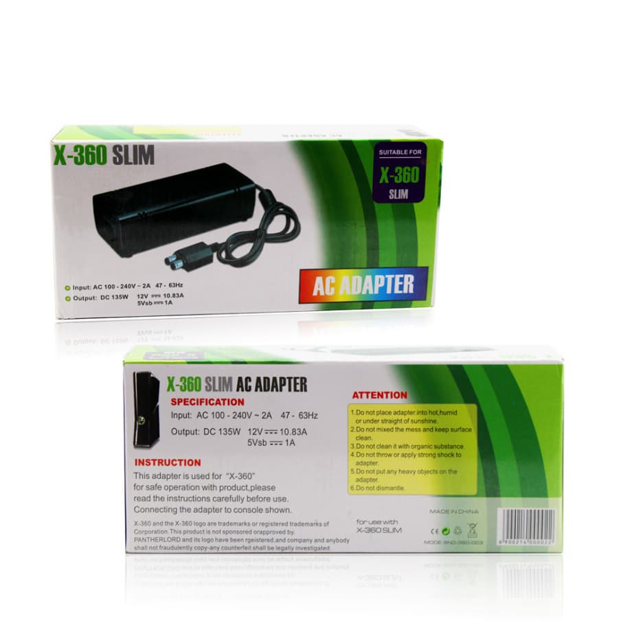 XBOX360 SLIM Slim Console Power Supply Fire Bull XBOX360 SLIM Fire Bull Charger Power Adapter