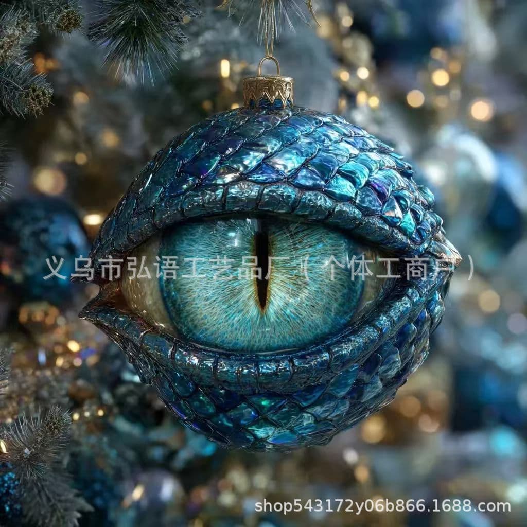 Cross-border 2025 Dragon Eye Flat Dragon Eye Flat Ornaments Scene Festival Decorations