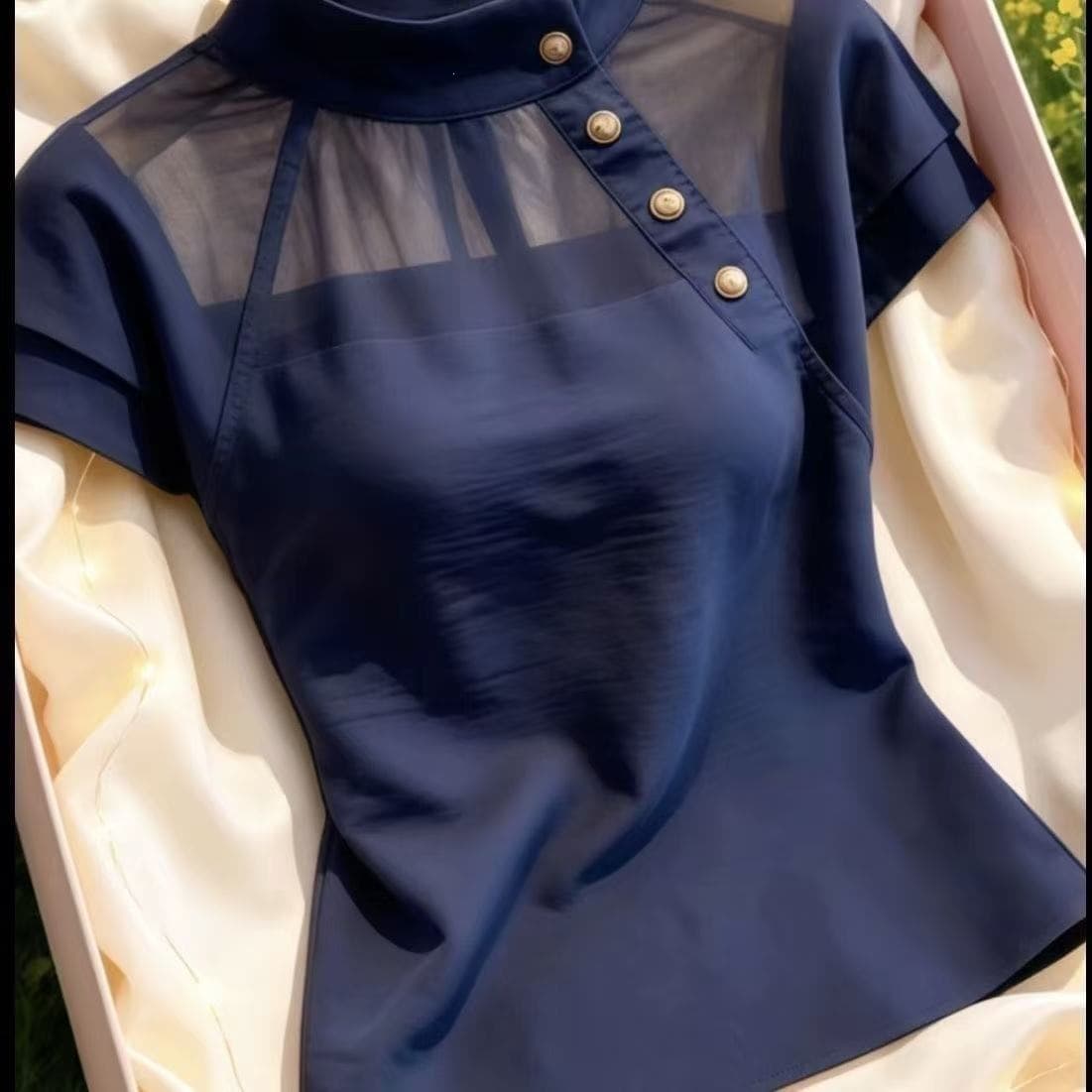 Unique Stylish Top for Women 2026 Summer New Arrival French Design Chic Fashionable Women's Clothing