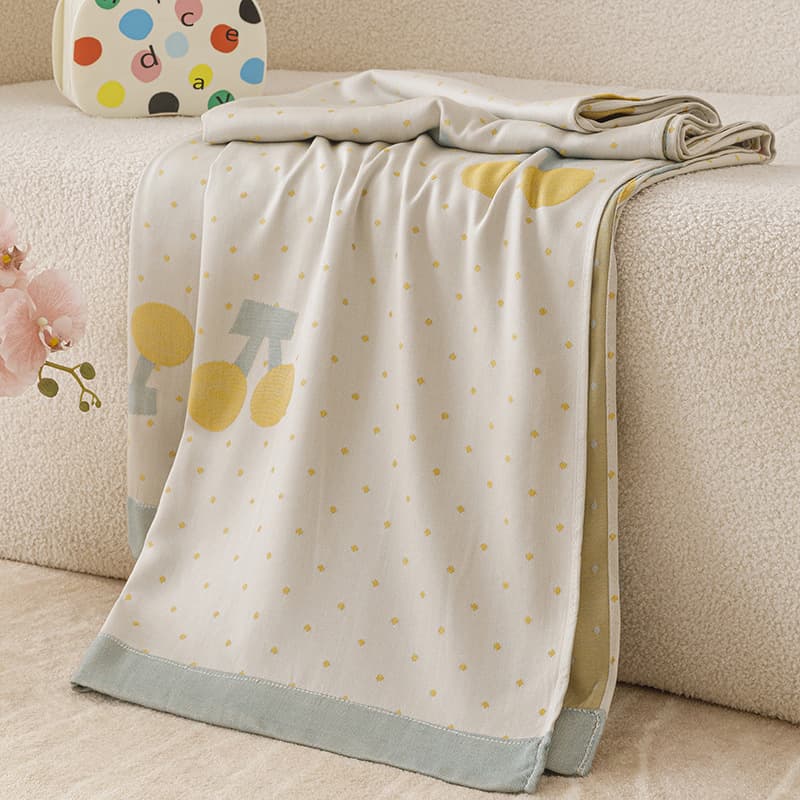 25 spring/summer new double-layer gauze bamboo fiber cover blanket cool sensation blanket towel throw summer cool quilt air conditioning quilt single summer quilt