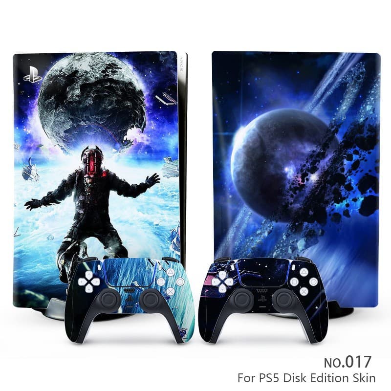 Suitable for Sony PS5 Disk game console sticker Sony PS5 optical drive version color sticker digital version cartoon protective film
