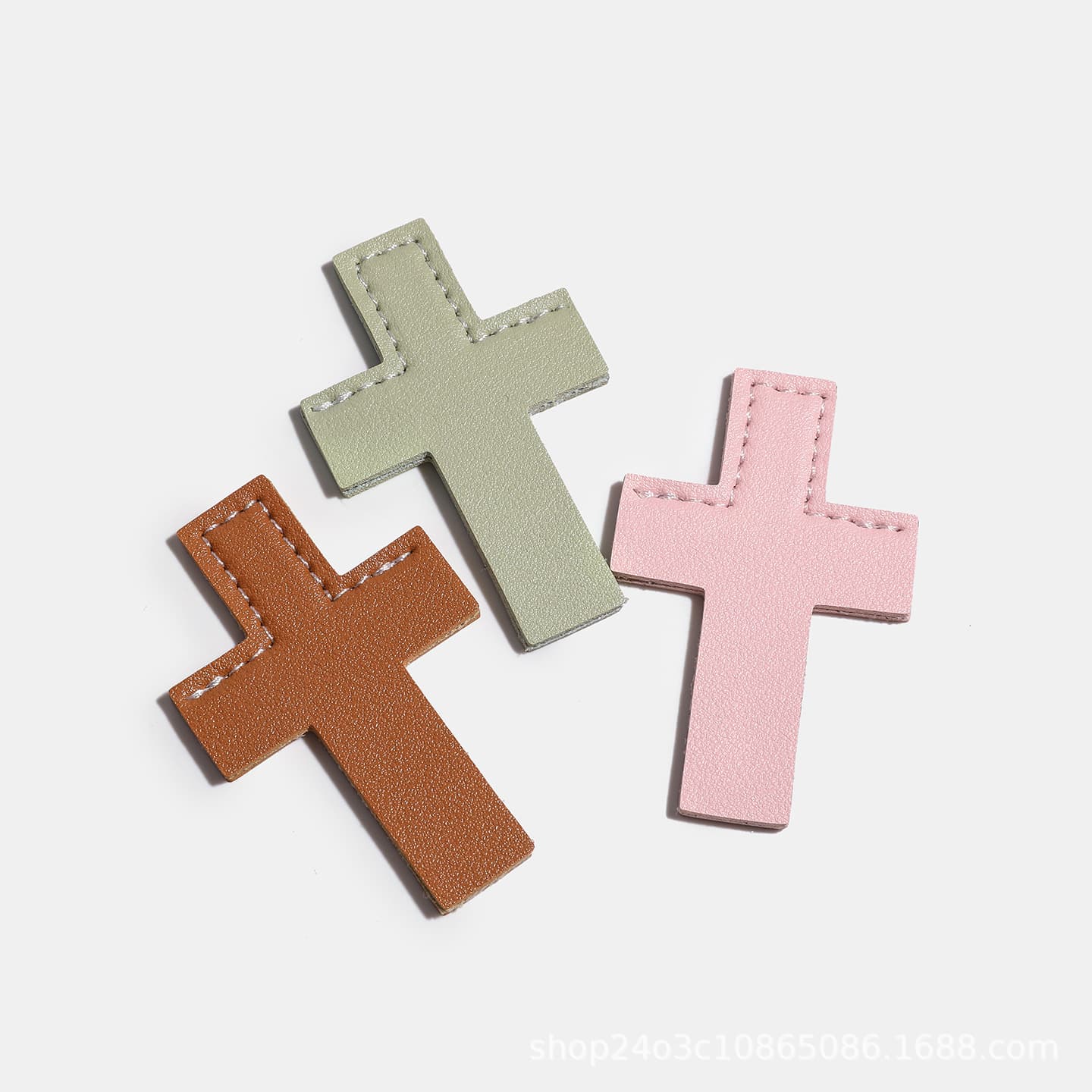 Cross-Border New Style Cross-Shaped Leather Bookmark, Mini Portable Gift, Korean-Style Bookmark Clip, Book Corner Protector