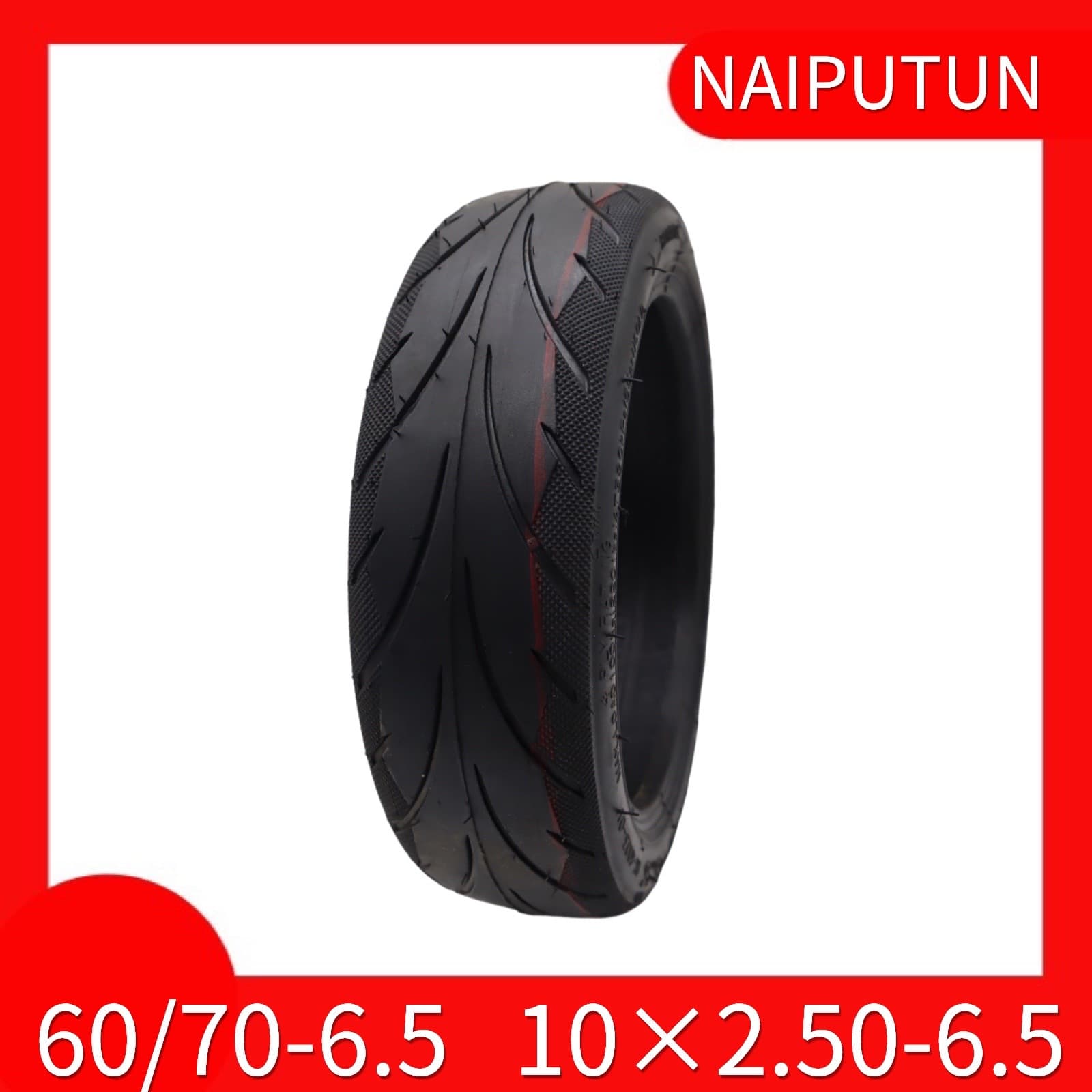 10x2.50-6.5/60/70-6.5 Xiaomi MaxG30 Tubeless Tire NinebotMax Electric Scooter