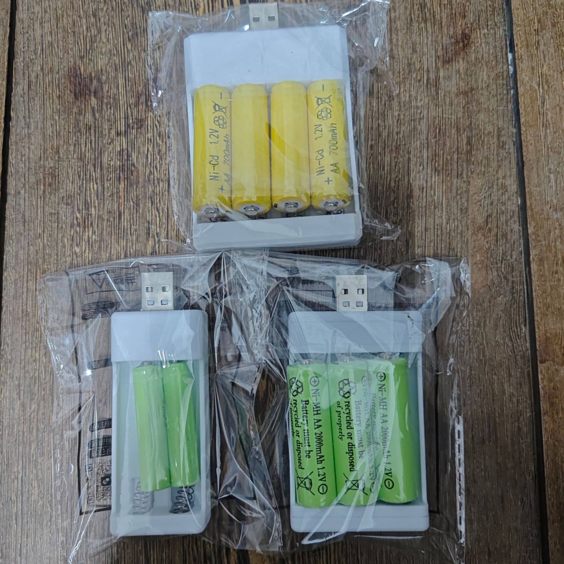 Bagged No. 5 rechargeable battery, high capacity, USB charger 7-set, for No. 5 toys and No. 7 rechargeable remote controls, 1.2V