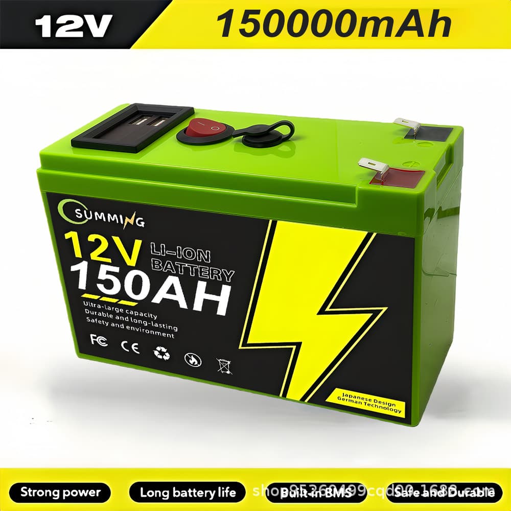 12V 150Ah LiFePO4 Deep Cycle Battery, 4000+ Charge Cycles