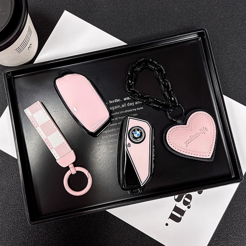 Suitable for BMW 5 series key cover new 26 models 530 car 740 seven series 735 Li buckle x5 high-end pink x2 female x1 shell