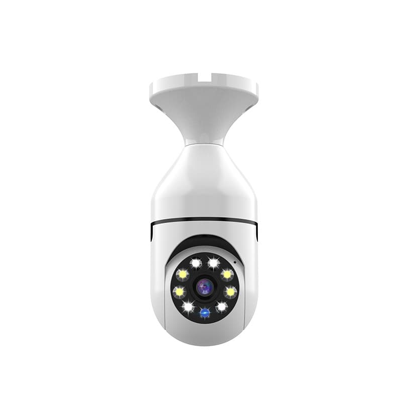 Wireless E27 Bulb Camera 360 Degree Rotation Night Vision Straight Sales Ip Camera High Definition None