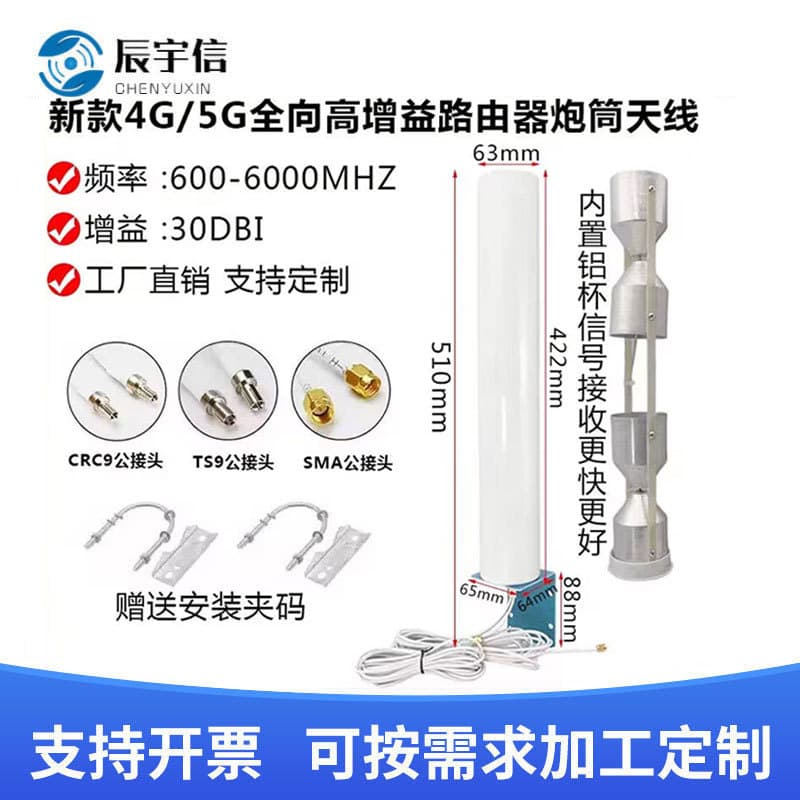 5G Router Antenna CPE/PRO Wireless Network Card Omnidirectional Cannon Antenna 5G Enhanced High Gain 30DBI Antenna