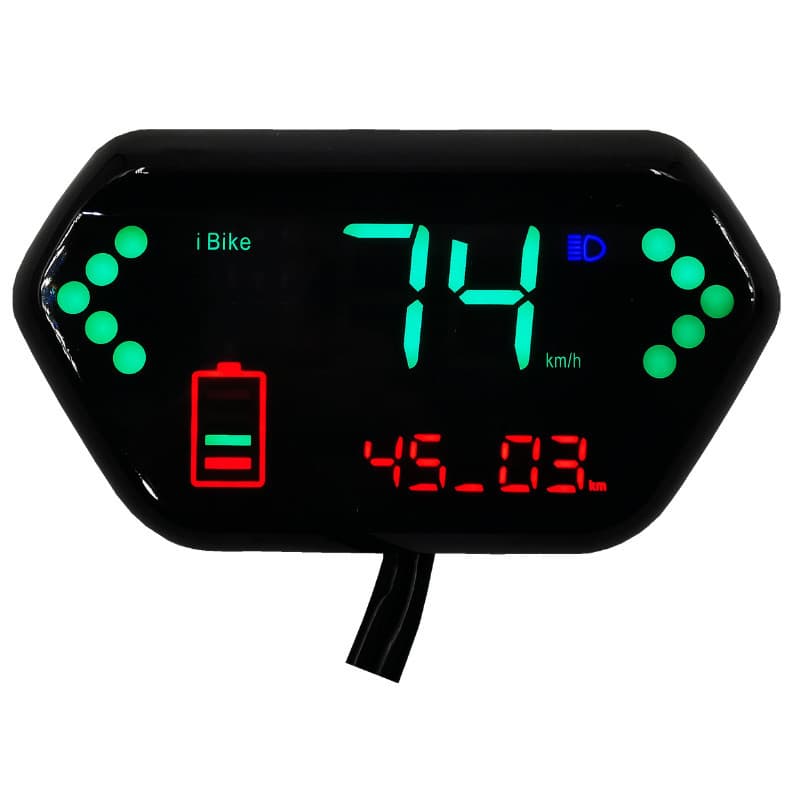 Factory Wholesale DJ Big Golden Bull Electric Vehicle Meter 48V/60V/72V Odometer Speedometer Export