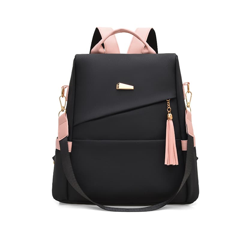Anti-Theft Backpack for Women Cross-border New Fashion Waterproof PU Imitation College Bookbag Casual Travel Small Backpack