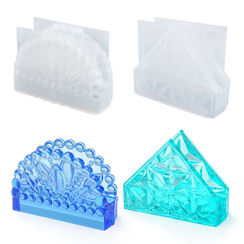 Yumeiren DIY Crystal Epoxy Resin Mold Card Instruction Tissue Box Storage Silicone Mold Source