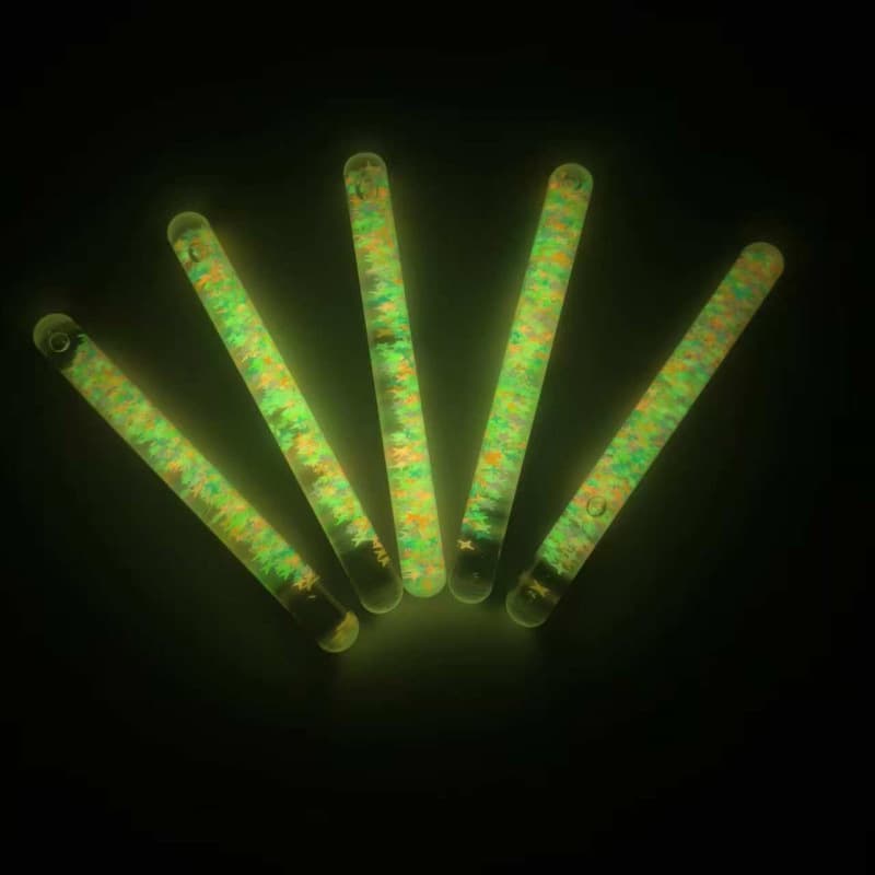 Cross-border Shein Temu night-light sand flow sticks, stress relief sticks, acrylic spinning pens, business gifts, desktop ornaments, fingertip toys