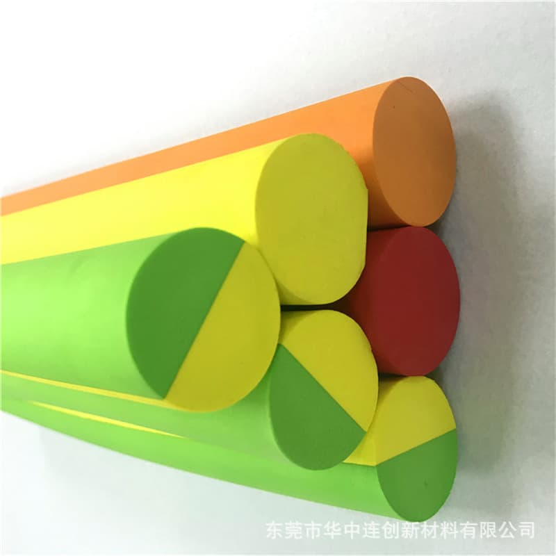 EVA foam round rod long spot color EVA round toy building block pillar eva pillar spot discount