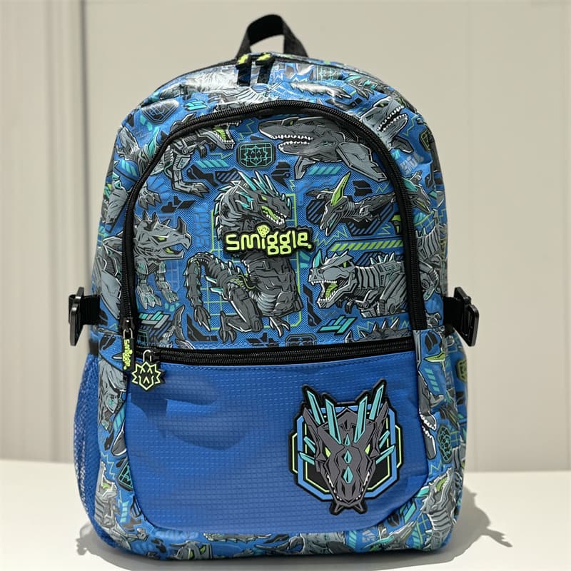 Australian Smiggle school bag for 1st to 6th grade students shoulder blue mecha dragon decompression backpack multifunctional unicorn