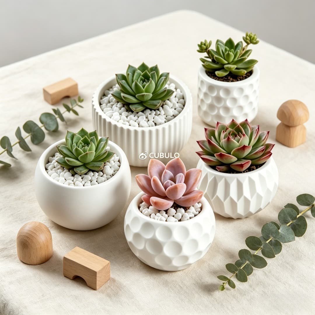 Cross-border 4-piece set of bohemian silicone molds for scented candles, plaster flowerpots, DIY ornaments