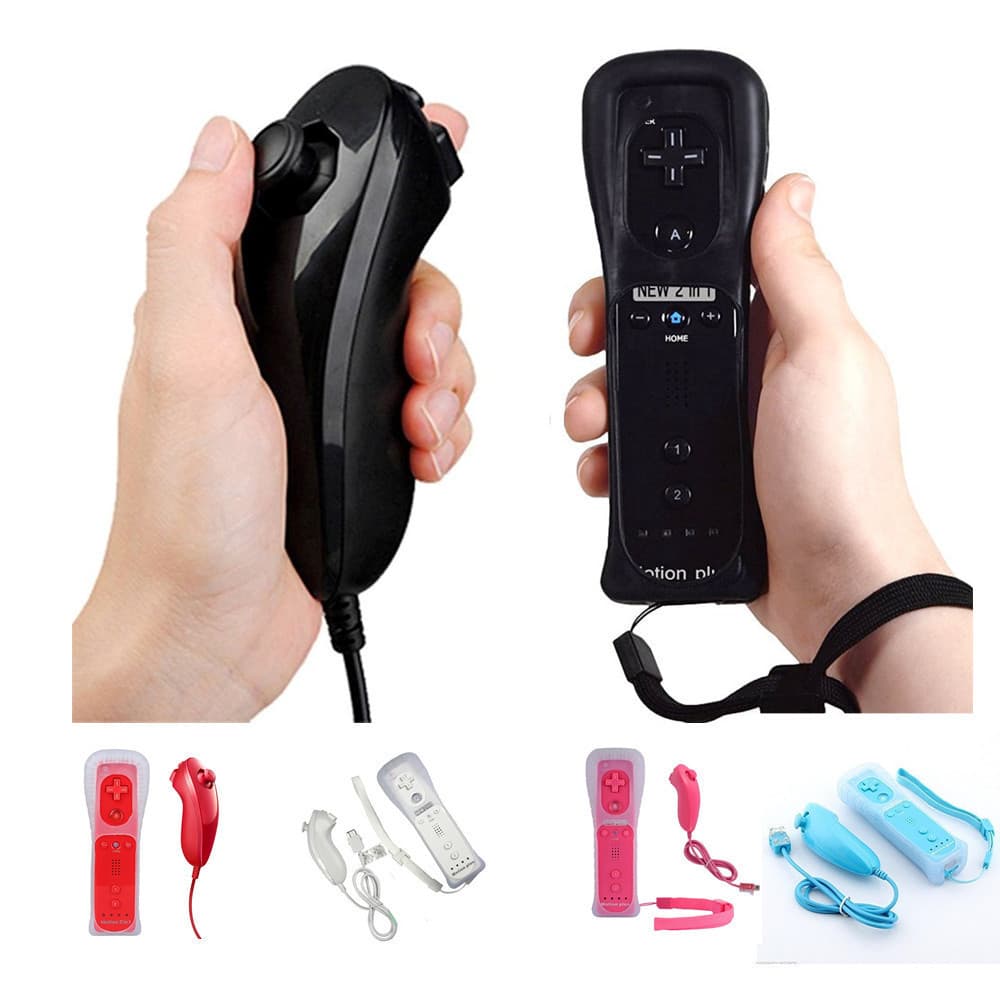Wii Remote Wii 2-in-1 Left and Right Wii U Wii Remote with Accelerator Nunchuk Wii 2in1