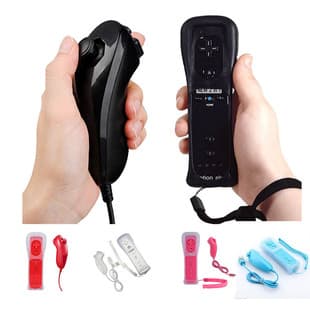 Wii Remote 2-in-1 Left and Right WiiU Wii Remote with MotionPlus Nunchuk Wii 2in1