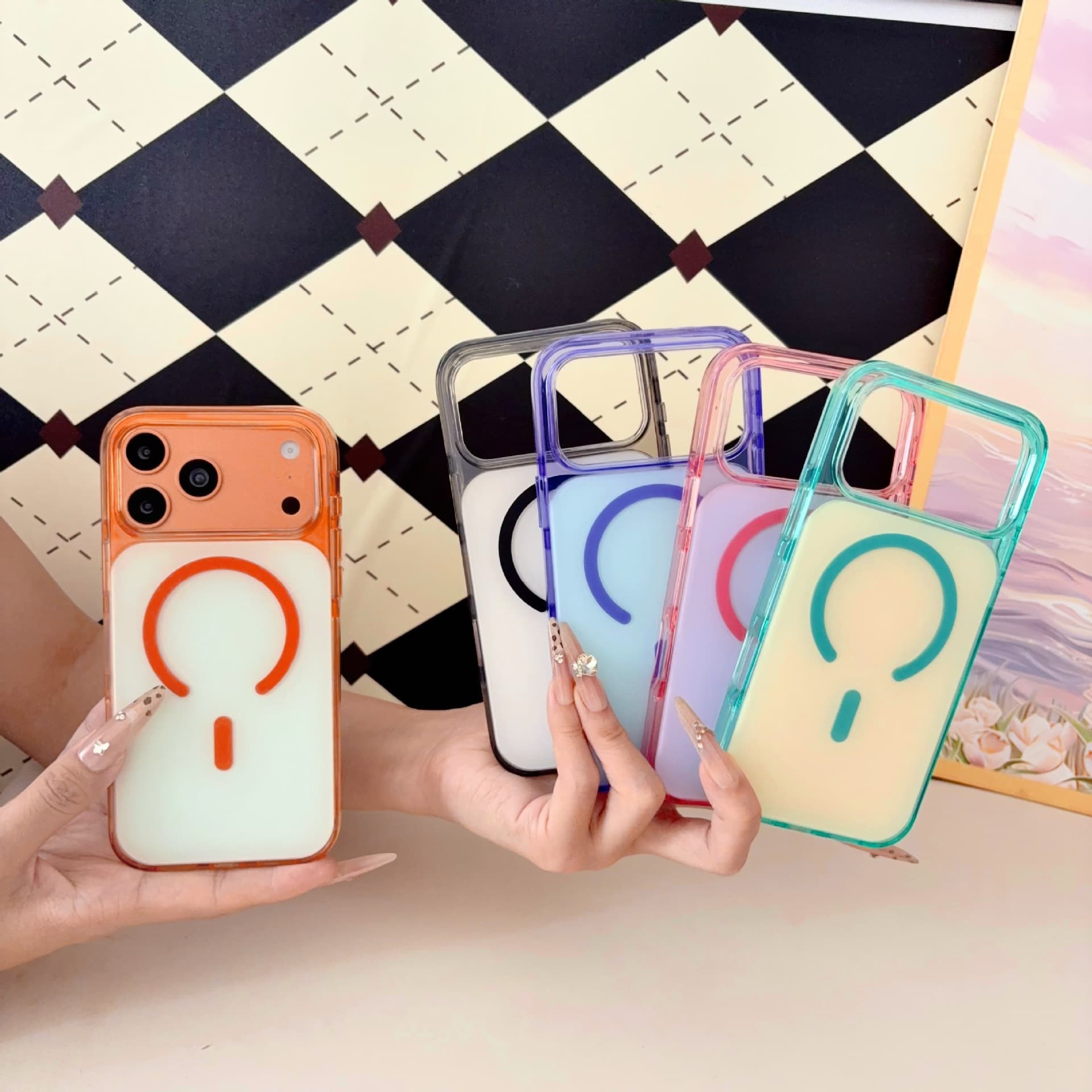 Apple 18 mobile phone case magnetic protective cover iphone18promax mobile phone case strong magnetic anti-fall high-end protective cover