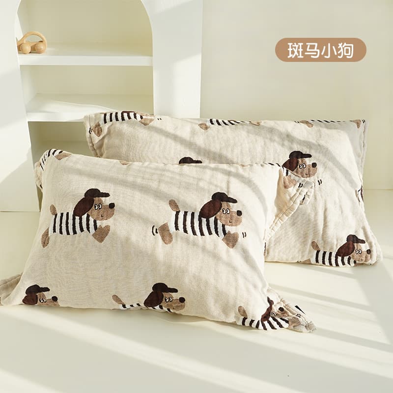 Wholesale pillowcase gauze for adults, soft and comfortable, breathable and sweat-absorbent, single or couple's style, pair set cover towel