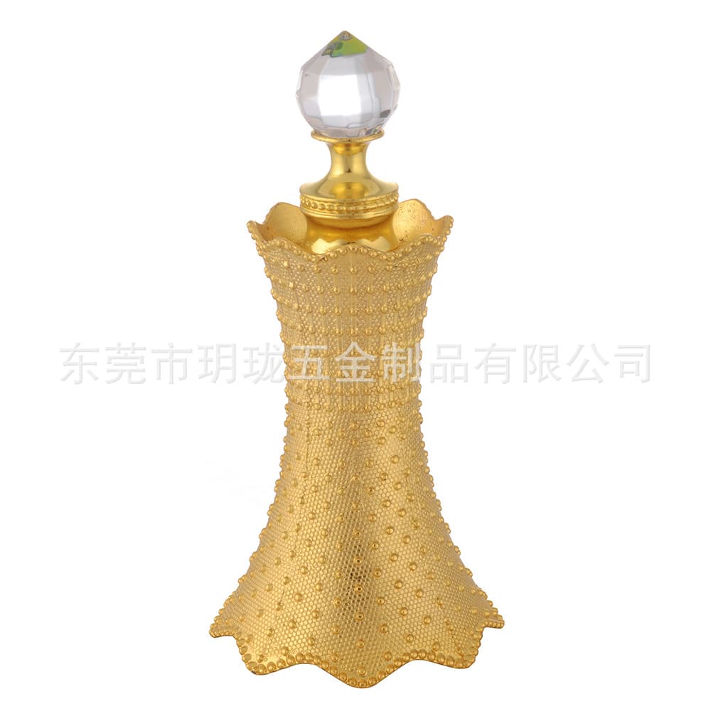 Cross-border source factory customized essential oil bottle Middle East Dubai style l perfume bottle Middle East perfume bottle zinc alloy