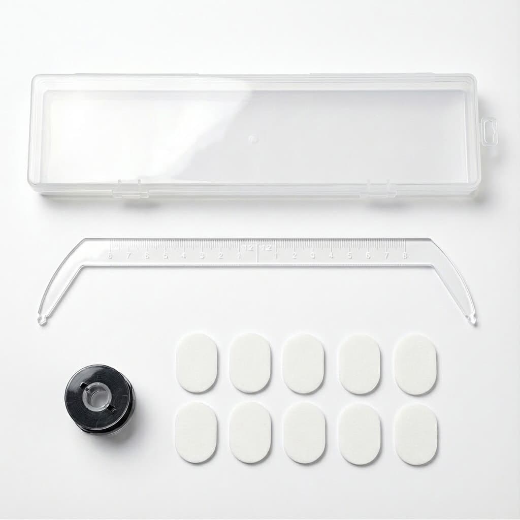 Cross-border Tattoo Positioning Ruler, Acrylic Transparent Symmetry Guide, Brow Arch Line Level for Permanent Makeup