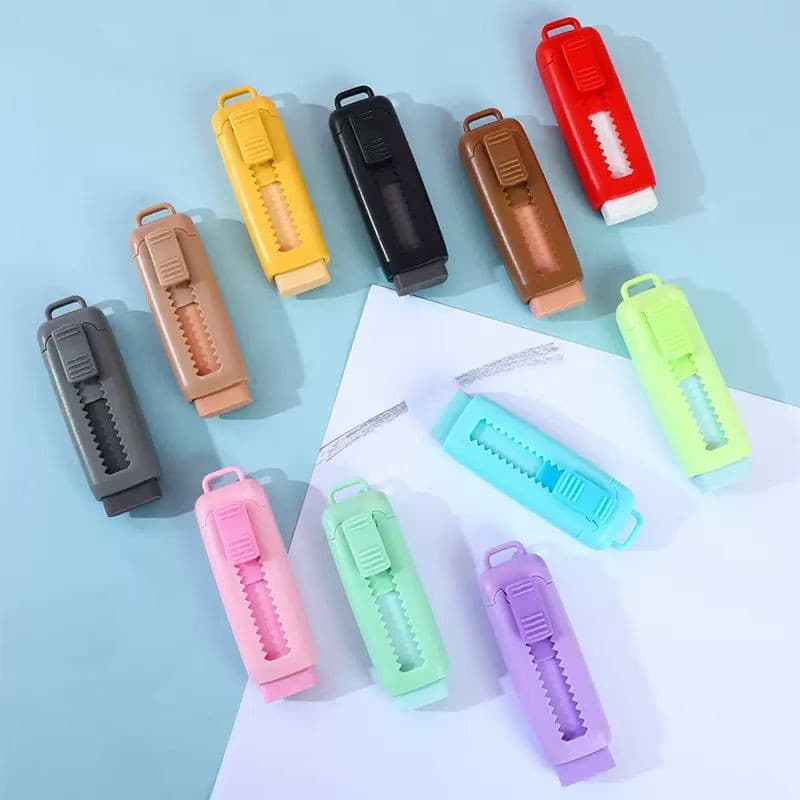 Primary school students push-pull eraser test drawing special retractable eraser creative eraser