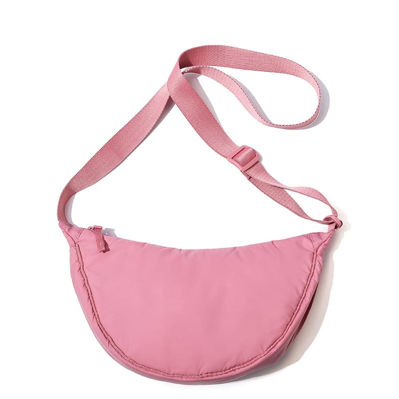 Lightweight Small Nylon Cloth Padded Dumpling Shaped Bag For Changing Rooms Single Shoulder Crossbody Bag 457244