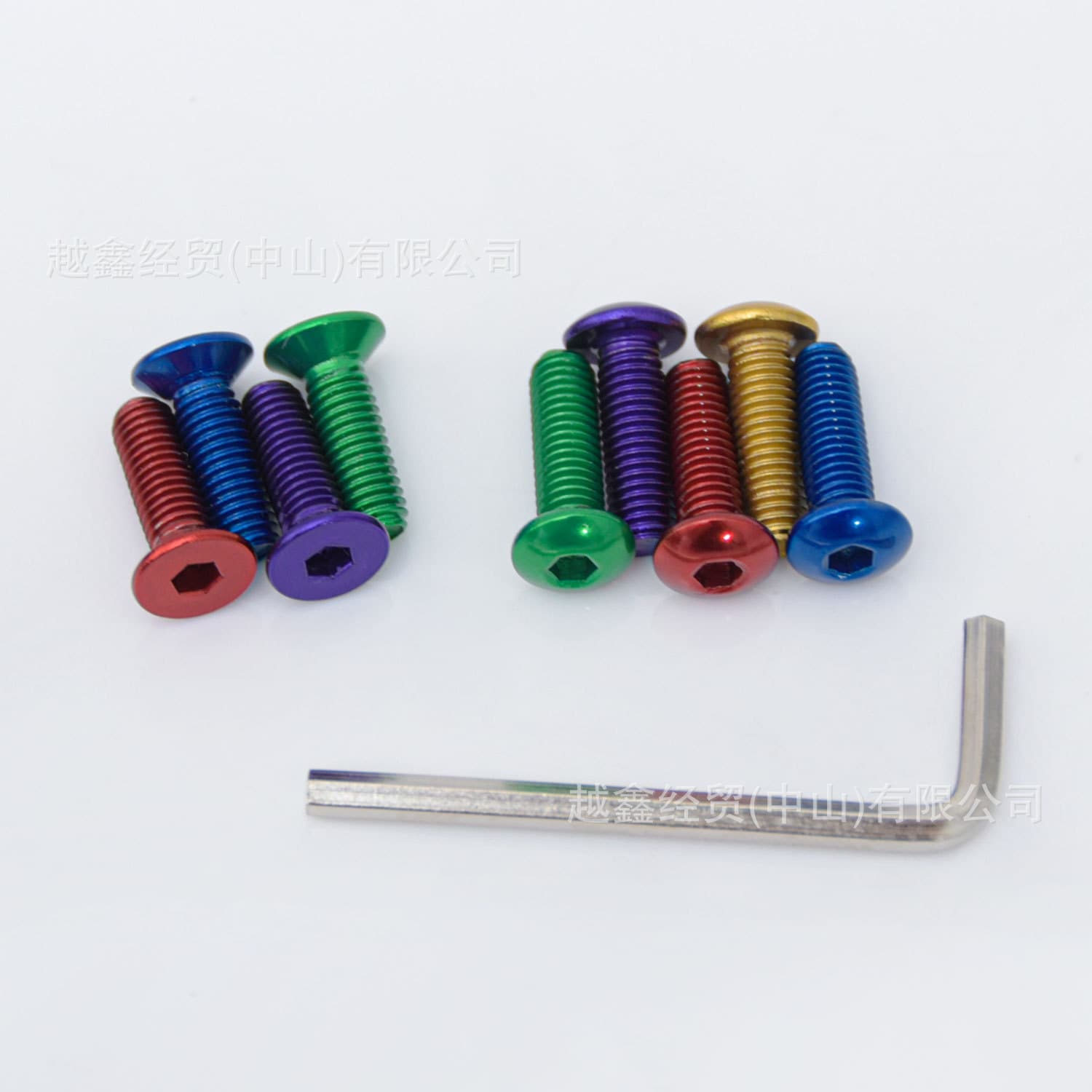 Colored car modified steering wheel screw fixing bolts suitable for modified steering wheel flat head round head screws