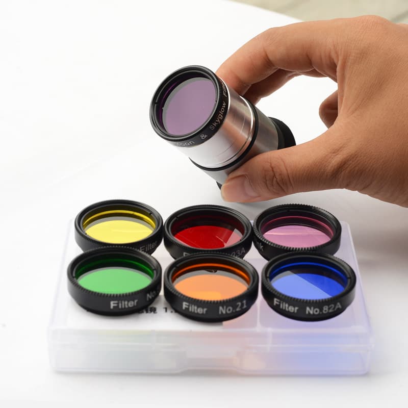 Astronomical Telescope Accessories Seven-Color Filter Nebula Filter 1.25inch 31.7mm Moon Filter Nebula