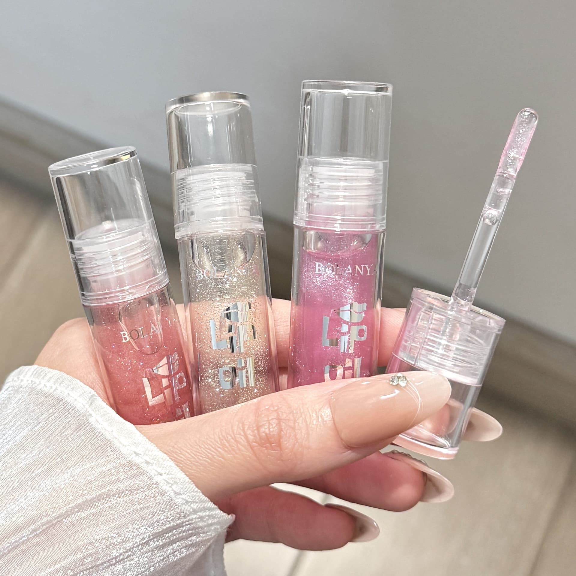 Starlight Sparkle Water Glow Lip Gloss, Atmosphere Dolly Glass Lip Mirror Finish, Affordable Student Lipstick Lip Gloss Lip Color
