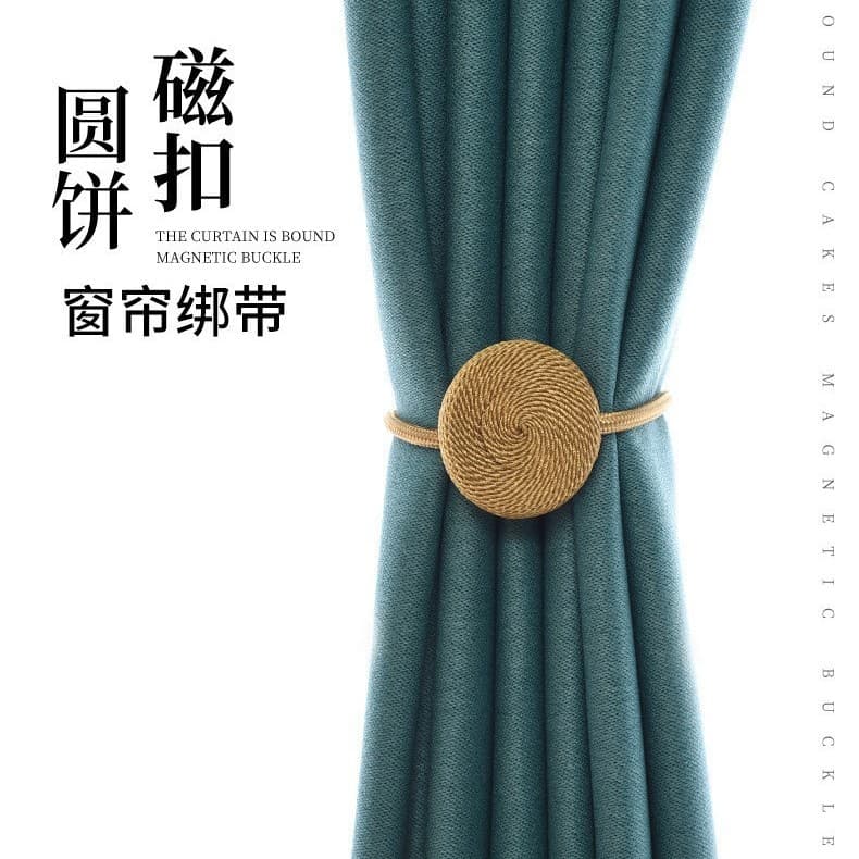 Cross-border new model processing low-price magnetic curtain straps without punching curtain decorative straps