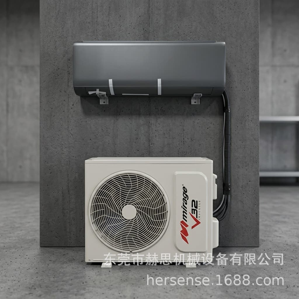 Export Large Household Inverter Wall Mounted Air Conditioner Black High-End 220V/110V 60Hz Air Conditioner