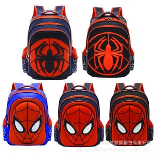 New Spider Kids Backpack, Lightweight Ergonomic Breathable Waterproof Cartoon Kindergarten Elementary School Student Backpack