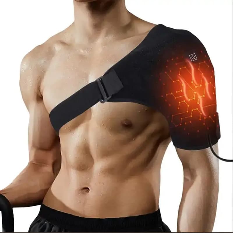 Cross-border USB Heated Shoulder Wrap, Electric Thermal Shoulder Pad for Periarthritis Physiotherapy, Warm Compress Self-Heating Moxibustion Shoulder Support