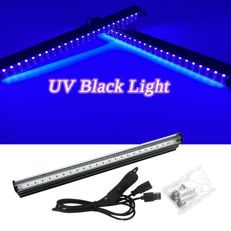 LED 5V UV Lamp Tube 24 Beads USB Purple Light Glue Curing Ultraviolet Lamp Indoor Low Voltage UV Light Handheld