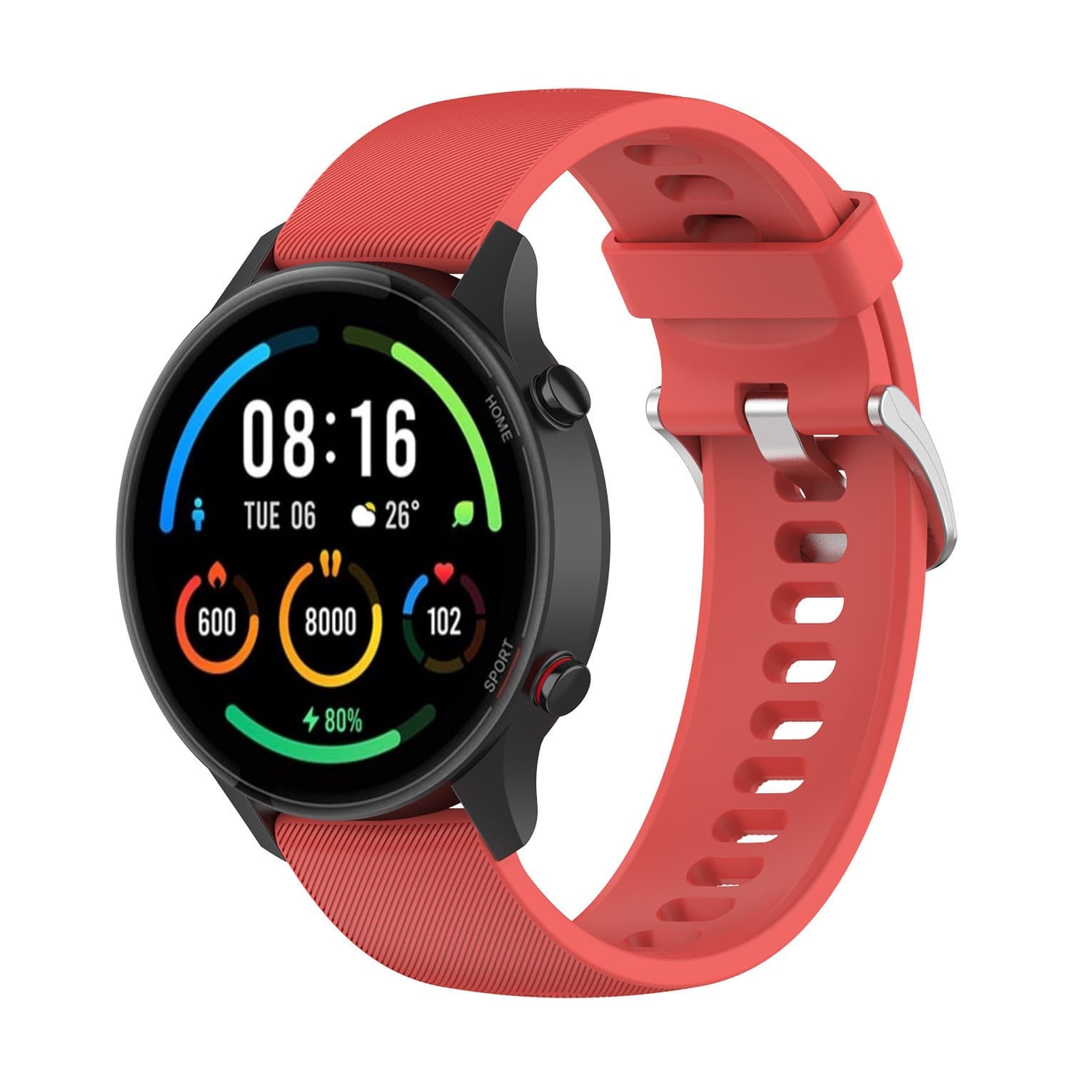 Compatible with Xiaomi Color Sport Watch Band Official Style Solid Color Quick-Release Replacement Strap Silicone Band