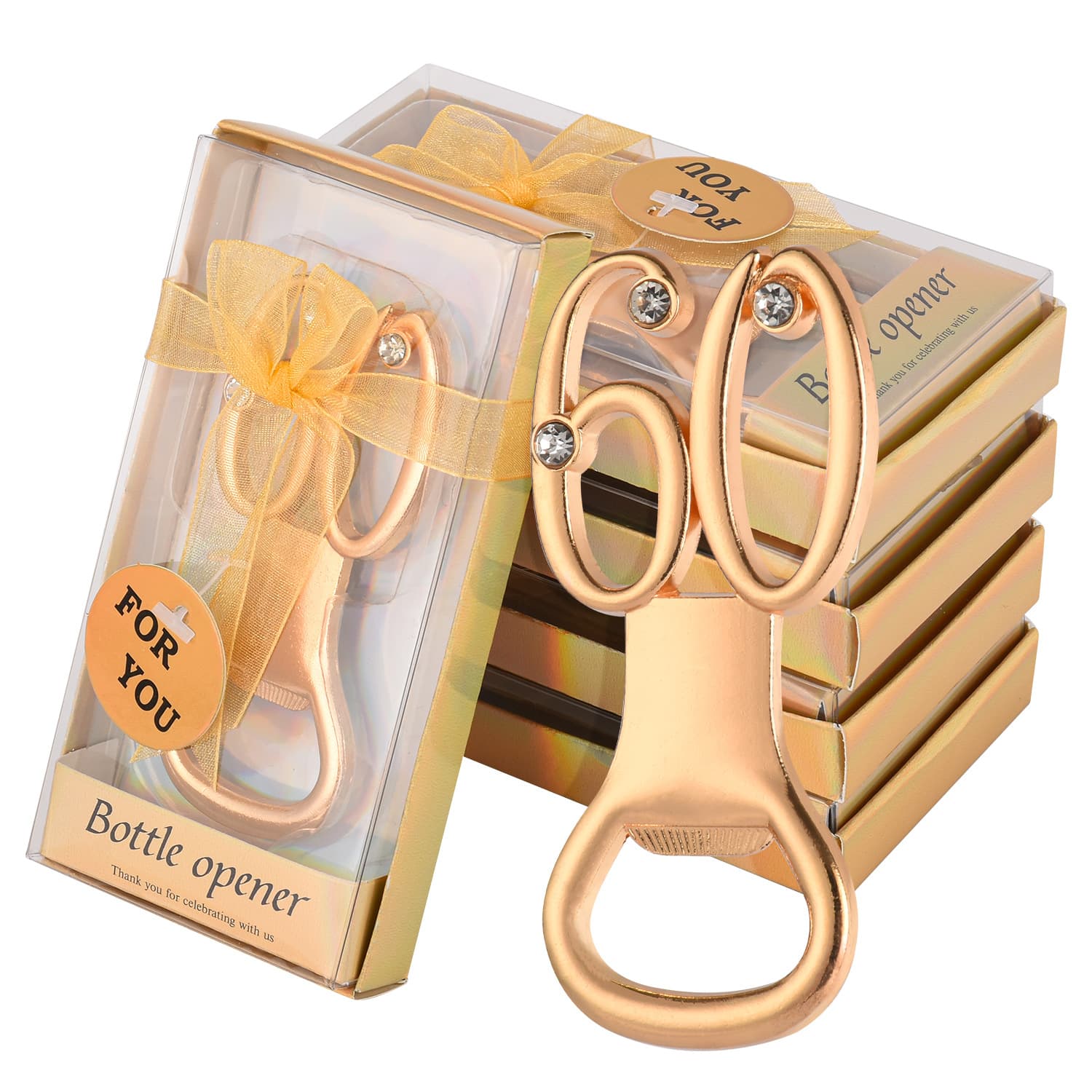 Number 60 Bottle Opener Party Favors Promotional Activity Gifts Beer Can Opener Kitchen Tools Daily Use Bar Accessories