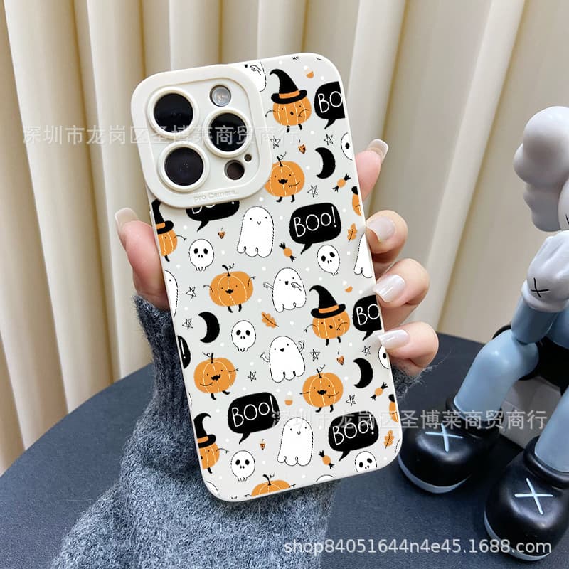 Halloween Case for Apple iPhone 17, iPhone 16 Pro Max, All 15/14, Shockproof 18 Protective Cover X