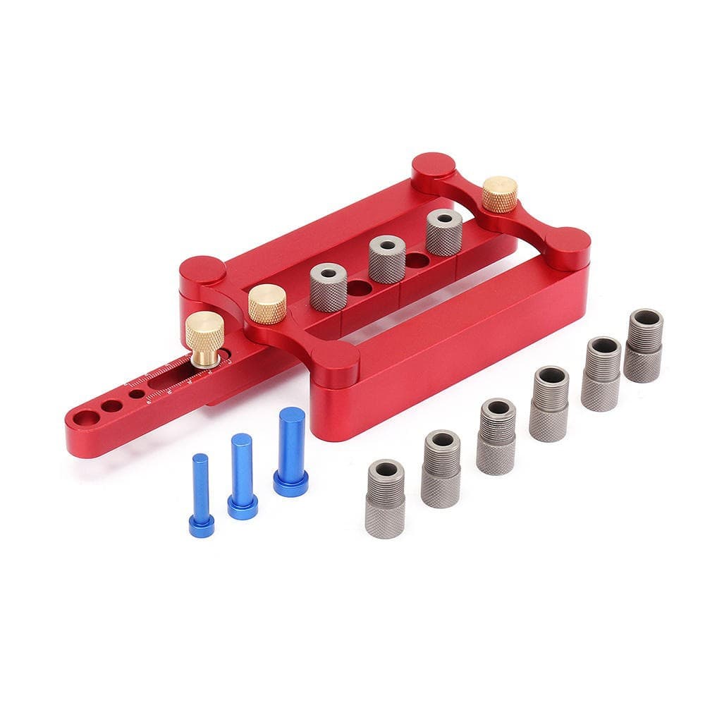 Woodworking straight hole locator round wood tenon punch locator hole opener DIY woodworking drilling tool