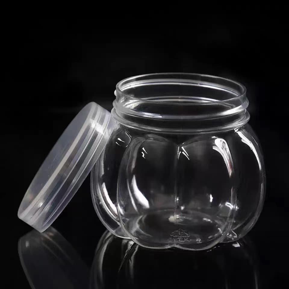 Customized 55-mouth pumpkin jars, slime crystal clay jars, candy jars, plastic bottles, PET food packaging bottles