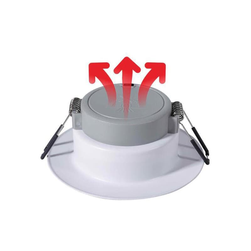 Wholesale Household LED All-Aluminum Cutout 7.5 Corridor Light Recessed Ceiling No Main Light Anti-Glare Downlight