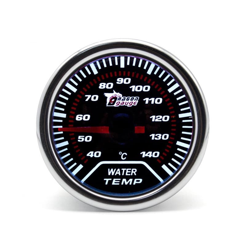 HaoHui 2-inch 52mm Universal Car Modification Gauge Water Temperature Oil Temperature Pointer Mechanical White Light Automotive Meter