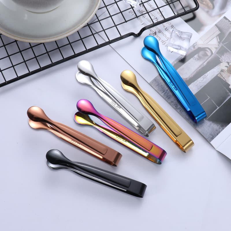 304 Stainless Steel Sugar Tongs Ice Tongs Coffee Tongs for Hotel Restaurant Kitchen Food Tongs Towel Clips