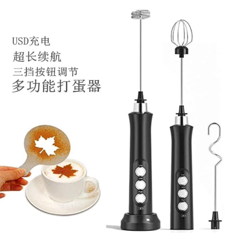 USB Rechargeable Milk Frother, Electric Coffee Frother, Handheld Milk Stirrer for Home Use