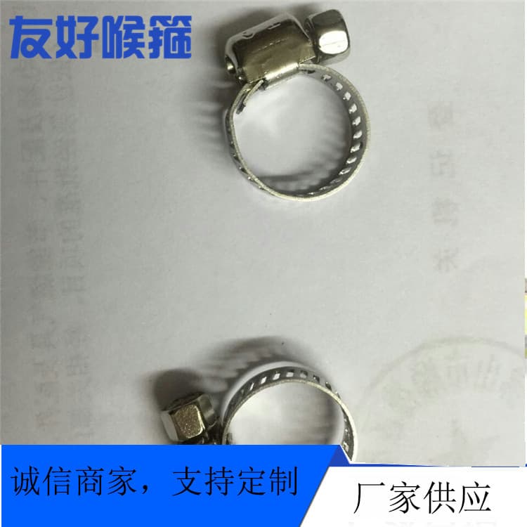 Manufacturer Supply Hose Clamp, Small American Style Hose Clamp, 201/304 Material Stainless Steel Hose Clamp, Flat/Cross Screw