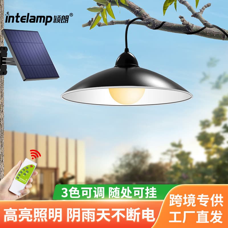 Yinglang Solar Pendant Light Garden Villa Gazebo Lighting High Brightness Retro Hanging Lamp