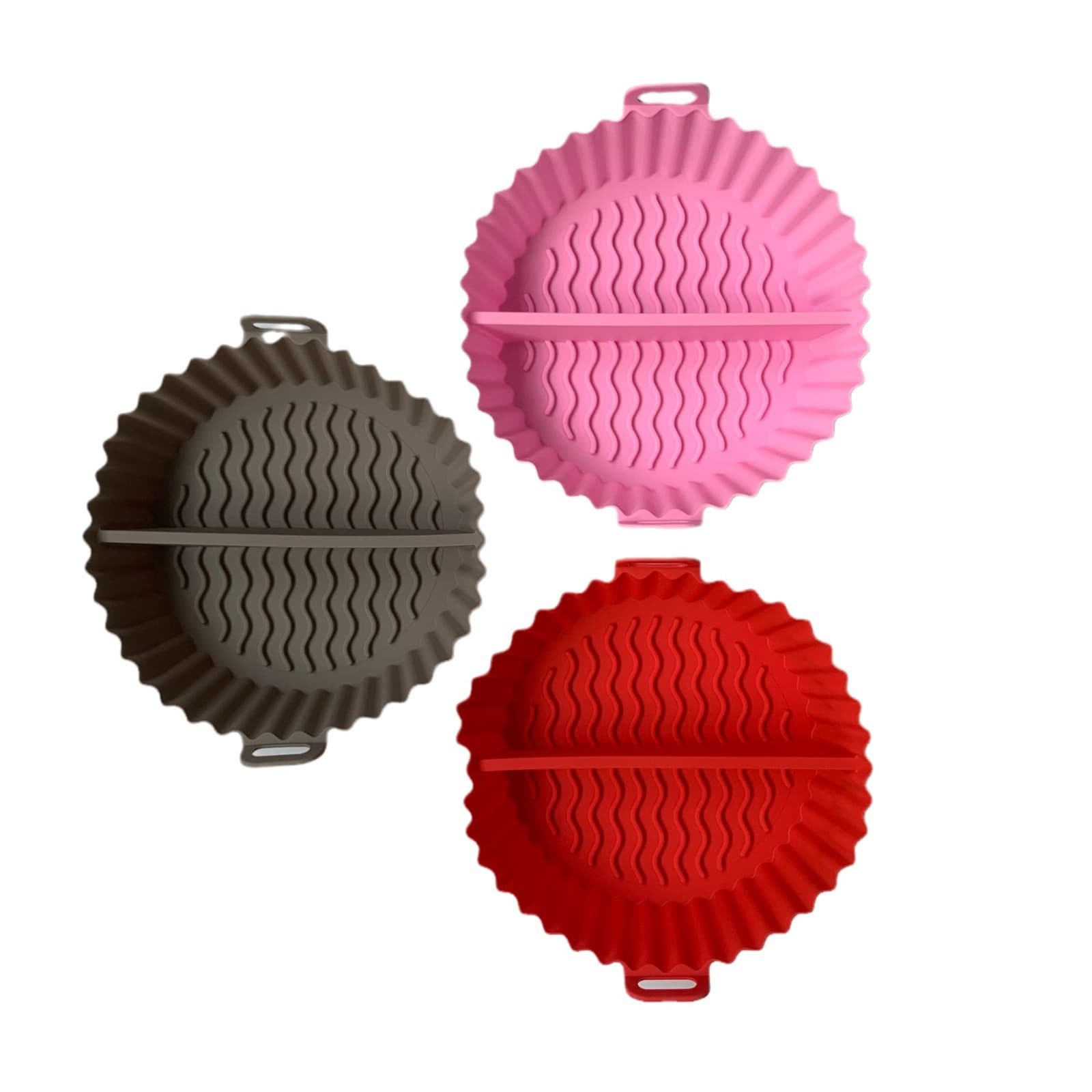 New detachable silicone air fryer baking tray, collapsible.