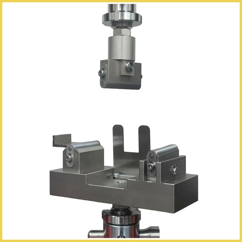 Universal material tensile machine clamping tools Tension compression bending shear peel tear puncture burst fixtures