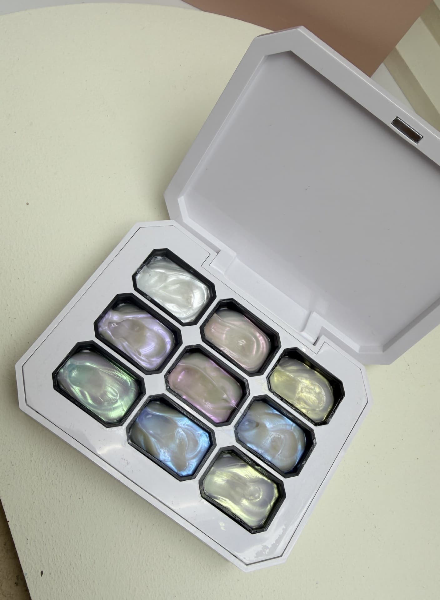 New Cross-Border Nail Art Gradient Blending High-Saturation Painting Printing Nine-Grid Concealer Pat Pat Gel No-Wash 9 Grid